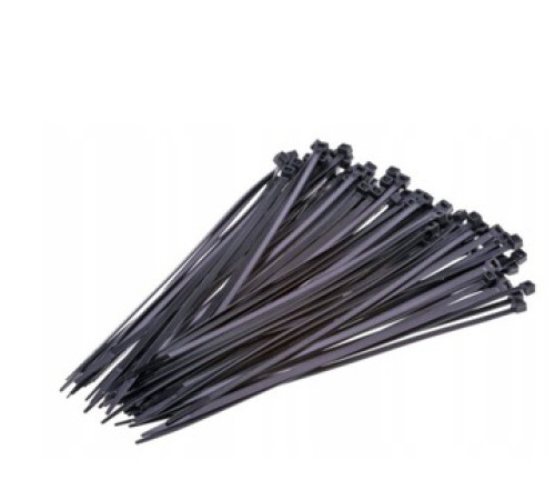 Kabeļu saites melnas 2,5x150mm - 100 gab