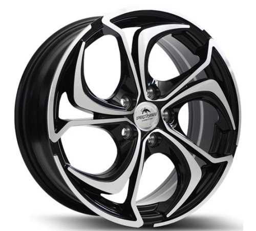 15" 4x100 Forzza Aktia Black Face Machined ET40 6.0J