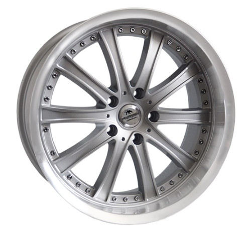 19" 5x120 Forzza Code Silver/Lip Machined ET25 8.5J