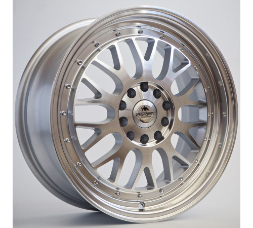 17" 5x108 Forzza Spot Silver Face Machined ET40 7.5J