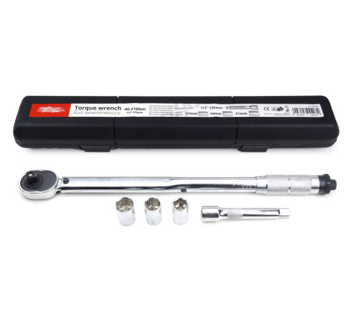 Dinamometriska atslēga 17/19/21 mm 40-210 Nm