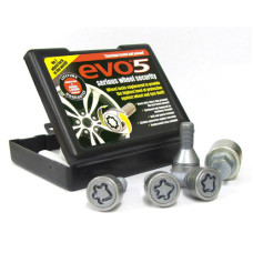 M12 x 1.25 x 22 mm HEX17 Cone Wheel locking bolts EVO5