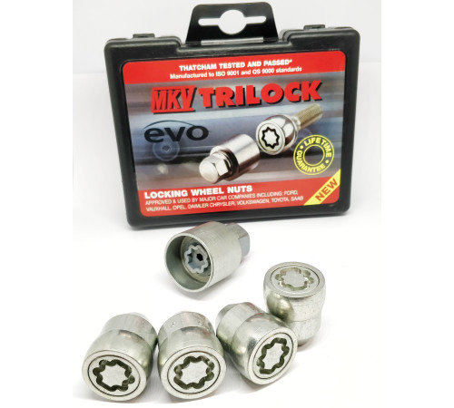 M12 x 1.25 HEX19 Konuss Drošības uzgriežņi EVO5