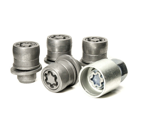 M12 x 1.5 HEX21 Flat TOYOTA Riteņu drošības uzgriežņi EVO5