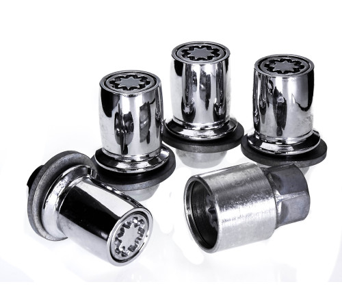 M14 x 1.5 HEX22 Flat TOYOTA Riteņu drošības uzgriežņi EVO5