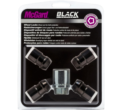 Uzgriežņi M12x1,5 32,5 HEX 19 mm Konuss 60° (Black)