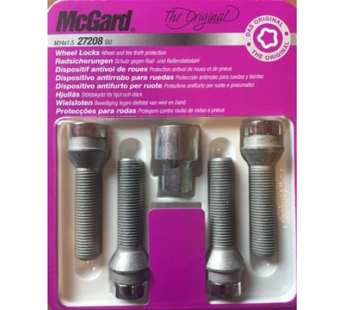 Skrūves M14x1,5 50 HEX 17 mm Konuss 60°