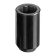 M12x1.5  HEX STAR. Diameter 20mm wheel tuning nut (black)