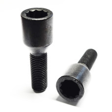 M12x1,5x32 hex17 Star (20mm) wheel tuning bolt (black)