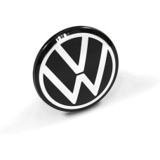 60.0mm VW disku vāciņš Melns ar baltu logo