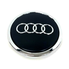69.0mm Audi diska vāciņš (melns)