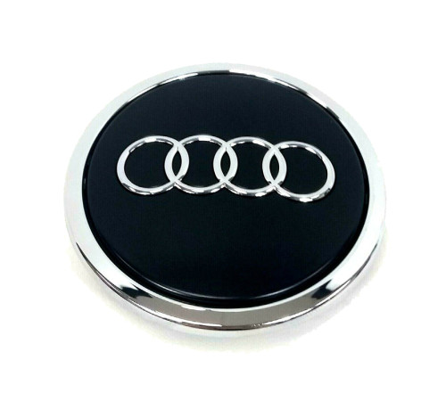 69.0mm Audi diska vāciņš (melns)