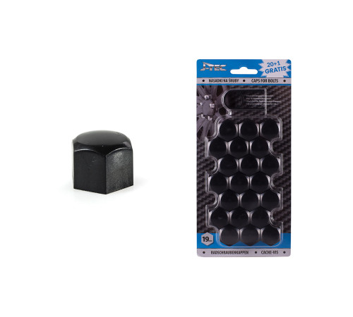 Skrūvju vāciņi 19mm (Melni) J-Tec