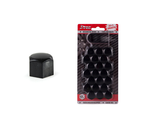 Skrūvju vāciņi 17mm (Melni) J-Tec