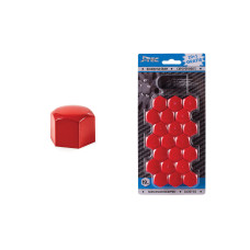 Wheel bolt caps (covers) 19mm (Red) J-Tec