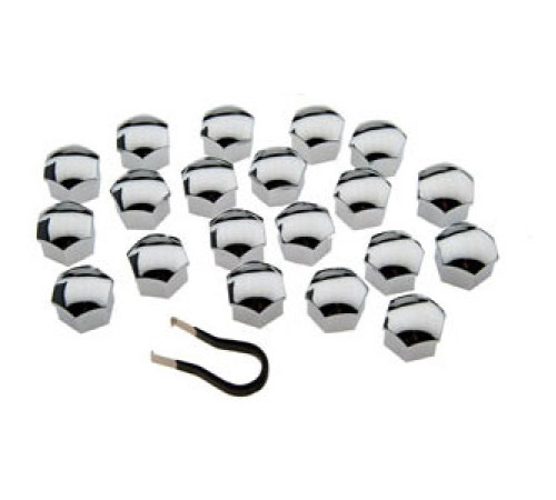 Skrūvju vāciņi 17mm (Hroms) 