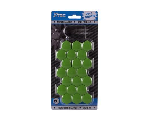Skrūvju vāciņi 19mm (Green) J-Tec