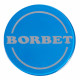 56.0mm Borbet wheel center cap (blue)