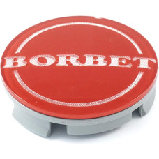 56.0mm Borbet diskа vāciņš RED (standart)