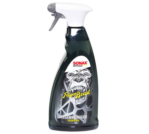 SONAX WHEEL CLEANER WHEEL BEAST 1L - Disku tīrīšanas līdzeklis Felgen Beast riteņu tīrīšanai, ražota Vācijā