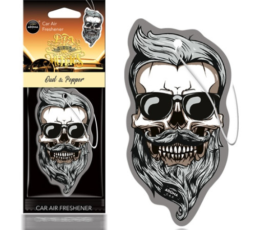 AROMA gaisa atsvaidzinātājs MUERTOS Oud&Pepper Skull
