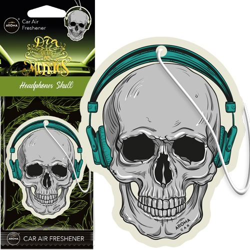AROMA gaisa atsvaidzinātājs MUERTOS Headphones Skull