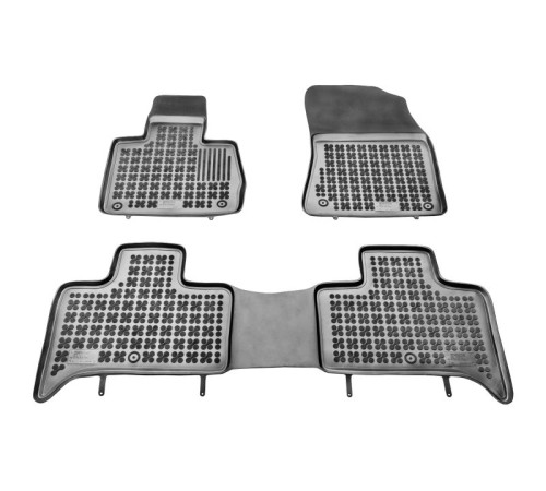Grīdas paklāji (gumija, 3gab., krāsa melns) BMW X5 (E53) 05.00-12.06