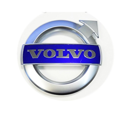 125mm Hromēts Aplis Volvo PRIEKŠĒJAS RESTES LOGO, C30, C70, S40, S60, S80, V40, V50, V60, V70, XC70, XC90