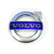 125mm HROME Circle Volvo GRILL BADGE LOGO Genuine Volvo C30, C70, S40, S60, S80, V40, V50, V60, V70, XC70, XC90