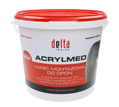 Montāžas pasta Acrylmed 4kg (sarkans) - Delta