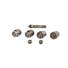 Hidden valve set for ALU wheels (silver metal)