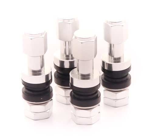 Alumīnija sudraba ventiļu komplekts JR v2 - SILVER