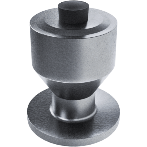 MAL11 Riepu radzes alumīnija 11mm garums, flancis 8mm (iepakojums 500 gab.)