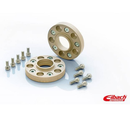 EIBACH 2x 25 mm Flanči BMW (5x120, 74.1mm) ar iepresētu vītni iekšā M14x1.25 + skrūves. Black Style