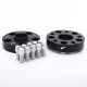 40 mm Spacers with pressed thread M14x1.25 (5x120, 74.1mm) 2PCS + bolts M14x1.25