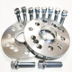 15 mm 2x Spacers , Audi, VW, BMW E30, E21 + wheel bolts (4x100, 5x100, 5x112, CB 57.1)