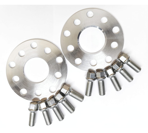 5 mm 2x Spacers , Audi, VW, Škoda + wheel bolts
