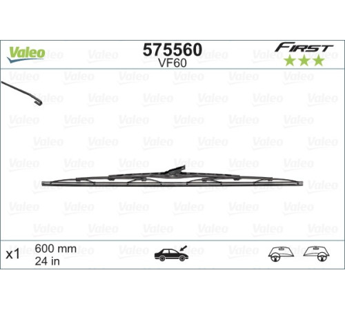 600mm Windshield wipers Valeo