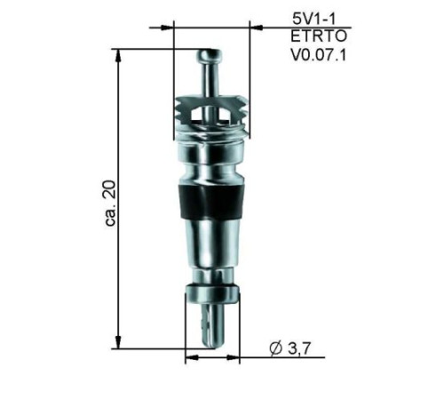 Ventīļa ieliktnis universālais (īsais)