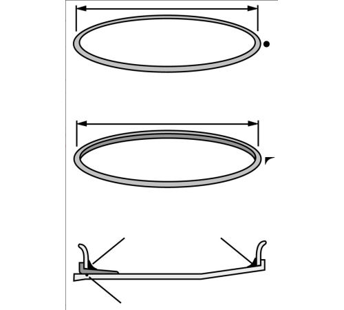 Blīvējošais riņķis diskiem 20" O