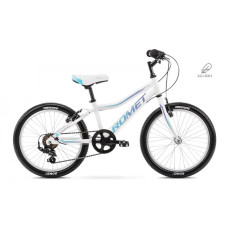  Bicycle Romet 6 speed Jolene 20" Kid 1 Alu 2021 white-blue