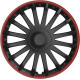 Wheel cover Crystal Black & Red 16"