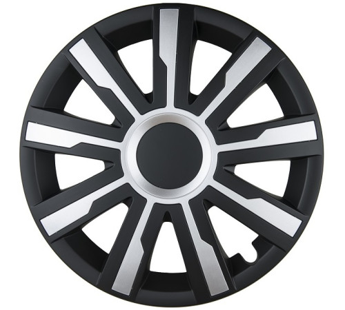 Wheel cover MIRAGE Black & Silver15"