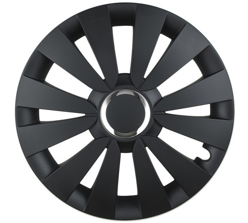 Wheel cover SKY Black Matt & chrome 14"