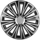 Wheel cover SUNSET Black & Silver chrome 16"