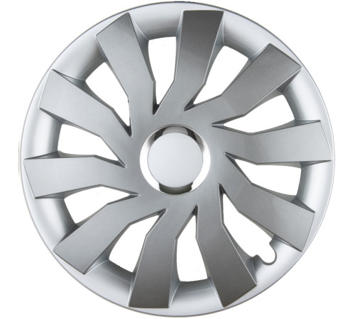 Dekoratīvā riteņu uzlika CLIFF silver chrome 15"