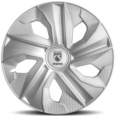 MOMO REDS WHEEL COVER 15" MATT SILVER CARBON (4 PCS)