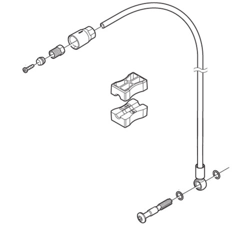 Disc brake hose Shimano XTR/XT/SLX/Alfine SM-BH90-SB Banjo 1000mm black