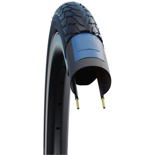 Riepa 28" Schwalbe Marathon Racer HS 429 Perf Wired 35-622 / 28x1.35 Black-Reflex
