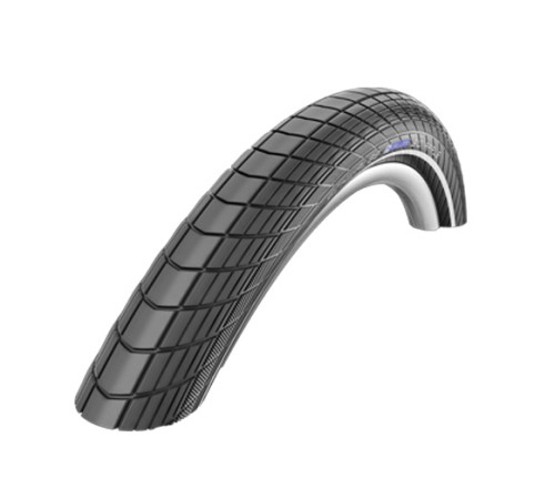 Tire 20" Schwalbe Big Apple HS 430 Perf Wired 55-406 Black-Reflex